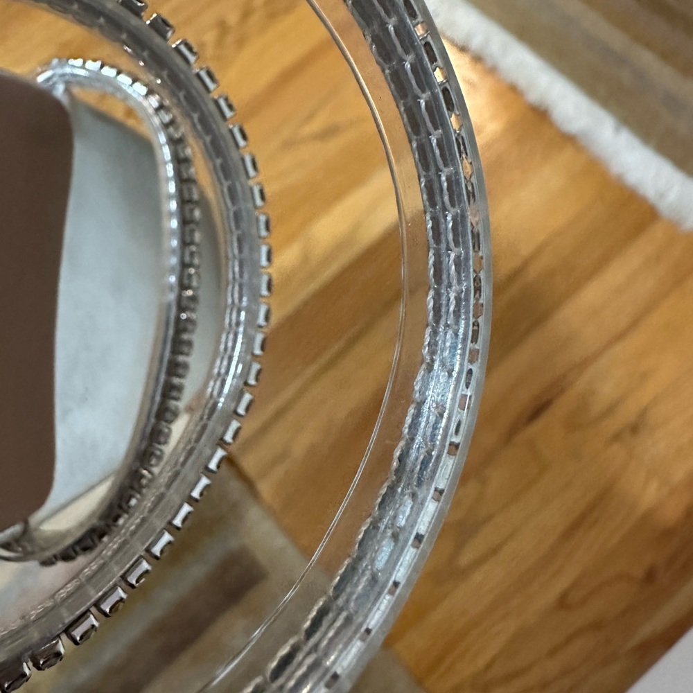 Mango Silver Rhinestone Heels - Picture 9 of 10